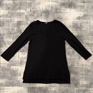 Lila P tunic Elegant Black Women's Top small